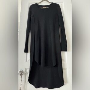 Sundays black tunique with front slits